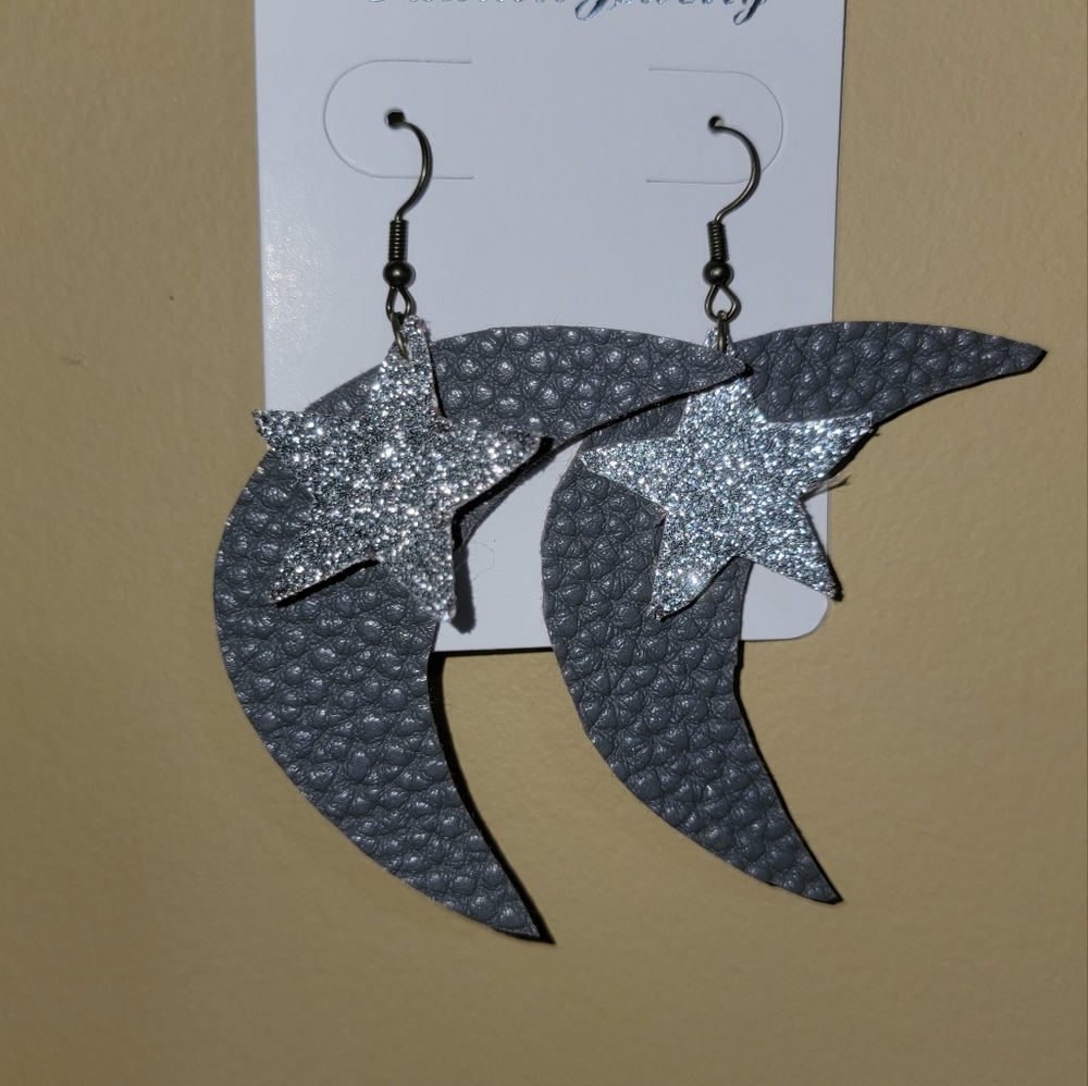 Faux Leather Earrings